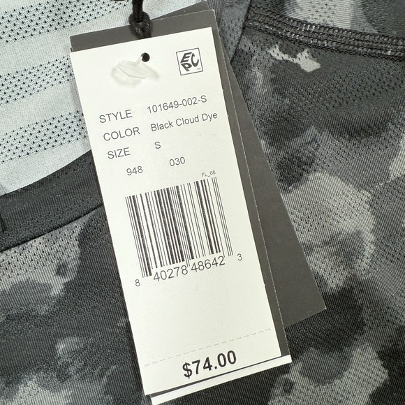 RHONE Swift Performance Short Sleeve T-Shirt Men's  Small Black‎ Cloud Camo  NWT - Picture 5 of 8